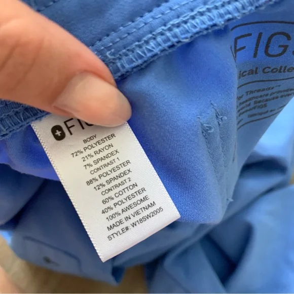 FIGS womens Zamora cargo jogger scrubs blue size small - Picture 6 of 9